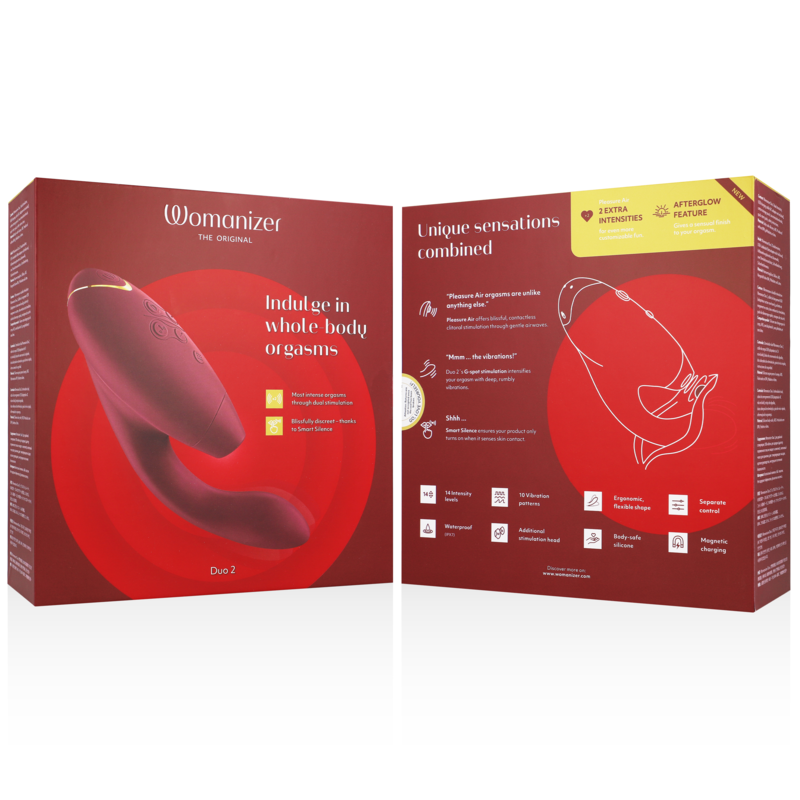 WOMANIZER - DUO 2 STIMULATEUR BORDEAUX - Sensualia