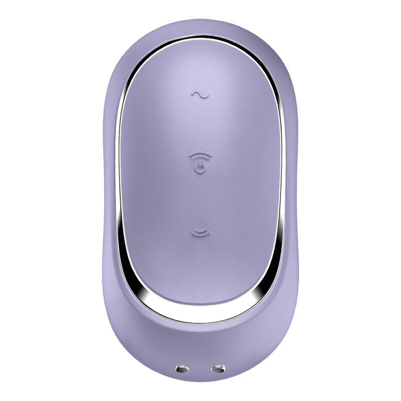 SATISFYER - STIMULATEUR ET VIBRATEUR DOUBLE AIR PULSE PRO TO GO 2 VIOLET - Sensualia