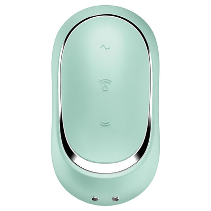 SATISFYER - STIMULATEUR ET VIBRATEUR DOUBLE AIR PULSE PRO TO GO 2 VIOLET - Sensualia