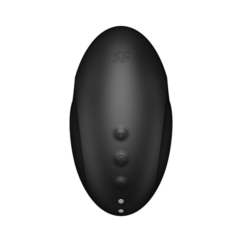 SATISFYER - VULVA LOVER 3 ESTIMULADOR Y VIBRADOR NEGRO - Sensualia