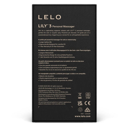 LELO Lily 3 – Stimulateur clitoridien précis et élégant pour le plaisir externe - Sensualia