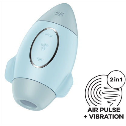 SATISFYER - MISSION CONTROL PETIT VIBRATEUR  DOUBLE IMPULSION LILAS - Sensualia