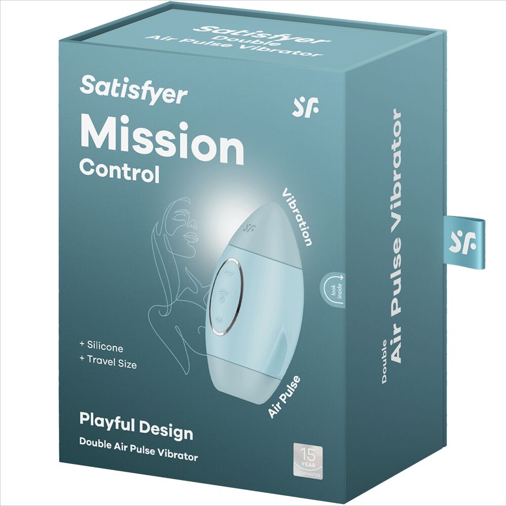 SATISFYER - MISSION CONTROL PETIT VIBRATEUR  DOUBLE IMPULSION LILAS - Sensualia