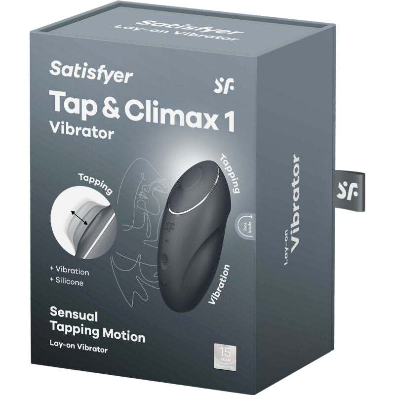SATISFYER - TAP & CLIMAX 1 VIBRADOR LAY-ON ROJO - Sensualia