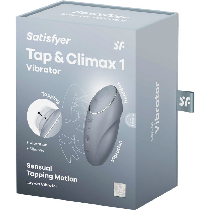 SATISFYER - TAP & CLIMAX 1 VIBRADOR LAY-ON ROJO - Sensualia