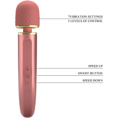 PRETTY LOVE - MASSEUR 7 MODES DE VIBRATION ROSE - Sensualia