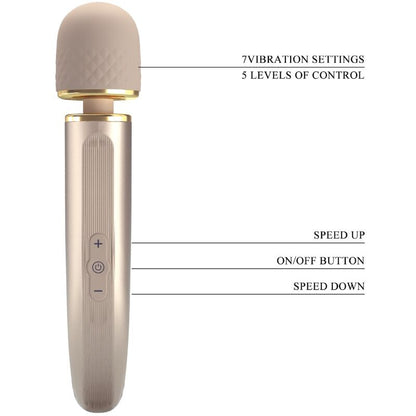 PRETTY LOVE - MASSEUR 7 MODES DE VIBRATION CHAMPAGNE - Sensualia