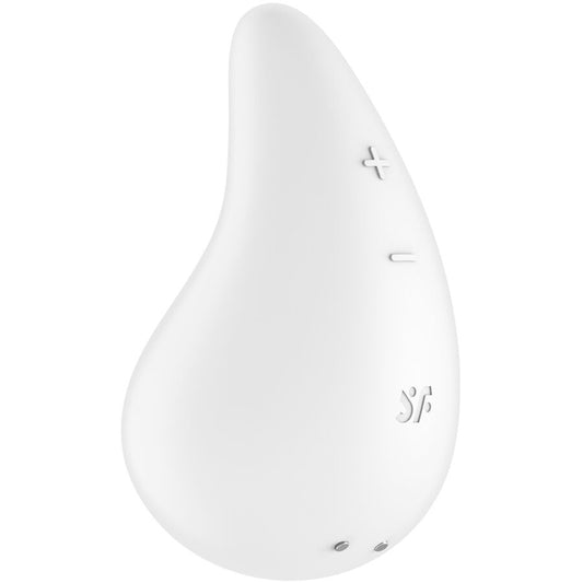 SATISFYER - DEW DROP VIBRADOR LAY-ON BLANCO - Sensualia