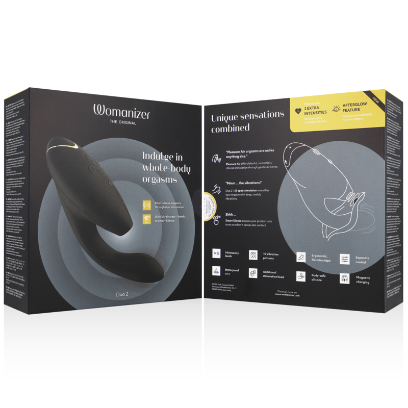 WOMANIZER - STIMULATEUR DUO 2 NOIR - Sensualia