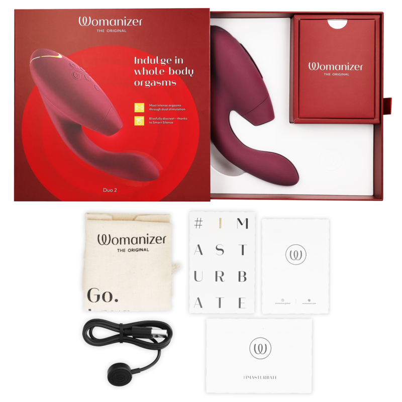 WOMANIZER - DUO 2 STIMULATEUR BORDEAUX - Sensualia