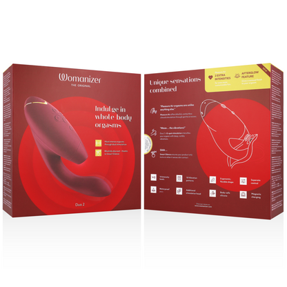 WOMANIZER - DUO 2 STIMULATEUR BORDEAUX - Sensualia