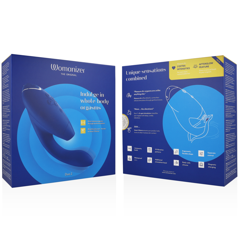WOMANIZER - DUO 2 STIMULATEUR BLEU - Sensualia