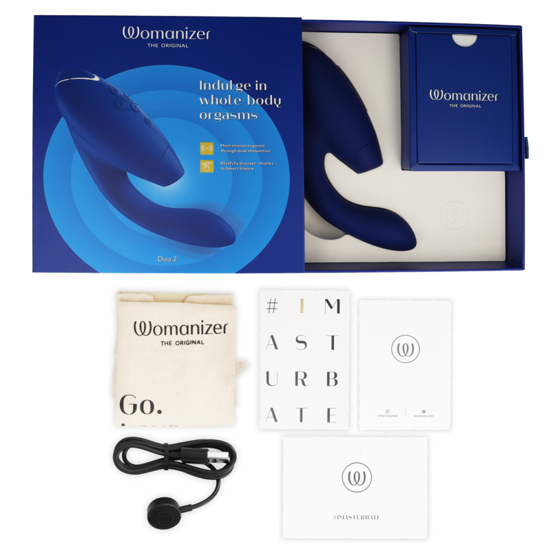 WOMANIZER - DUO 2 STIMULATEUR BLEU - Sensualia