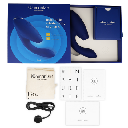 WOMANIZER - DUO 2 STIMULATEUR BLEU - Sensualia