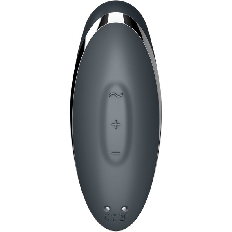 SATISFYER - TAP & CLIMAX 2 VIBRATEUR & STIMULATEUR GRIS - Sensualia