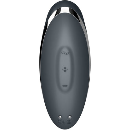 SATISFYER - TAP & CLIMAX 2 VIBRATEUR & STIMULATEUR GRIS - Sensualia