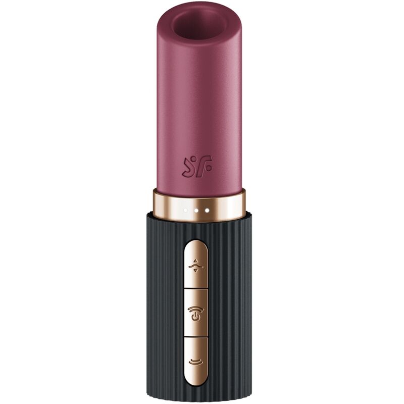SATISFYER - STIMULATEUR DE CLITORIS PRO 2 KISS WAVE GRENAT / NOIR - Sensualia