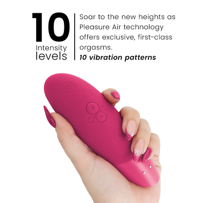 WOMANIZER - STIMULATEUR CLITORIAL AMÉLIORANT ROSE VIBRANT - Sensualia