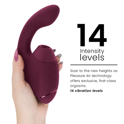 WOMANIZER - DUO NEXT STIMULATEUR CLITORIAL ET DE POINT G DOUBLE ROSE FOYER - Sensualia