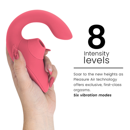 WOMANIZER - VIBRATEUR STIMULATEUR BLEND RABBIT ROSE VIBRANTE - Sensualia