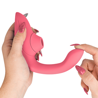 WOMANIZER - VIBRATEUR STIMULATEUR BLEND RABBIT ROSE VIBRANTE - Sensualia
