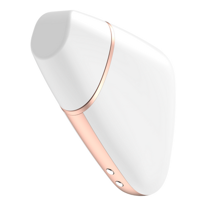 SATISFYER LOVE TRIANGLE ESTIMULADOR Y VIBRADOR - BLANCO - Sensualia