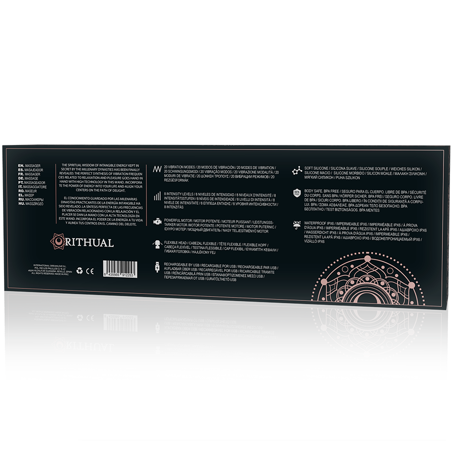 RITHUAL - BAGUETTE AKASHA PUISSANTE RECHARGEABLE 2.0 NOIRE - Sensualia